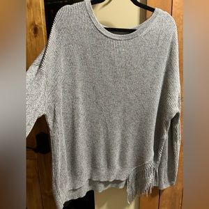 Excellent Condition Asymmetrical Fringed Cozy Sweater